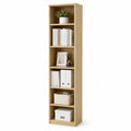 Libreria a 5 Ripiani in Legno MDF Rovere Chiaro