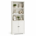 Libreria in legno MDF con ante bianche