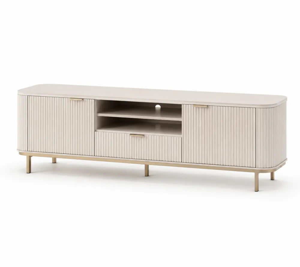 Mobile TV in Legno MDF e Metallo 150x45x50 cm
