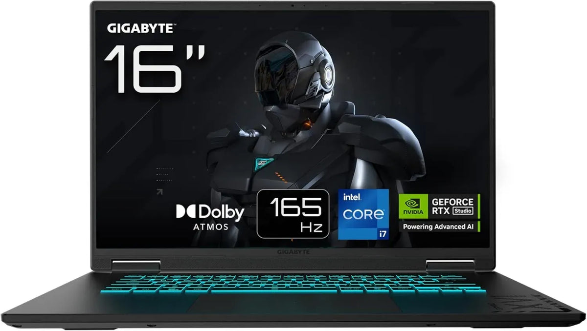 Laptop Gigabyte A16 Gaming - 16'' WUXGA 165Hz, Intel i7, RTX 5060, 16GB RAM, SSD 1TB, 2 Anni Garanzia, Dolby Atmos