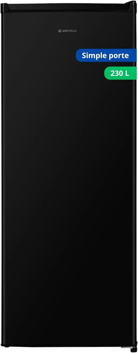 Frigorifero Monoblocco GEDTECH 230L Nero Classe Energetica E
