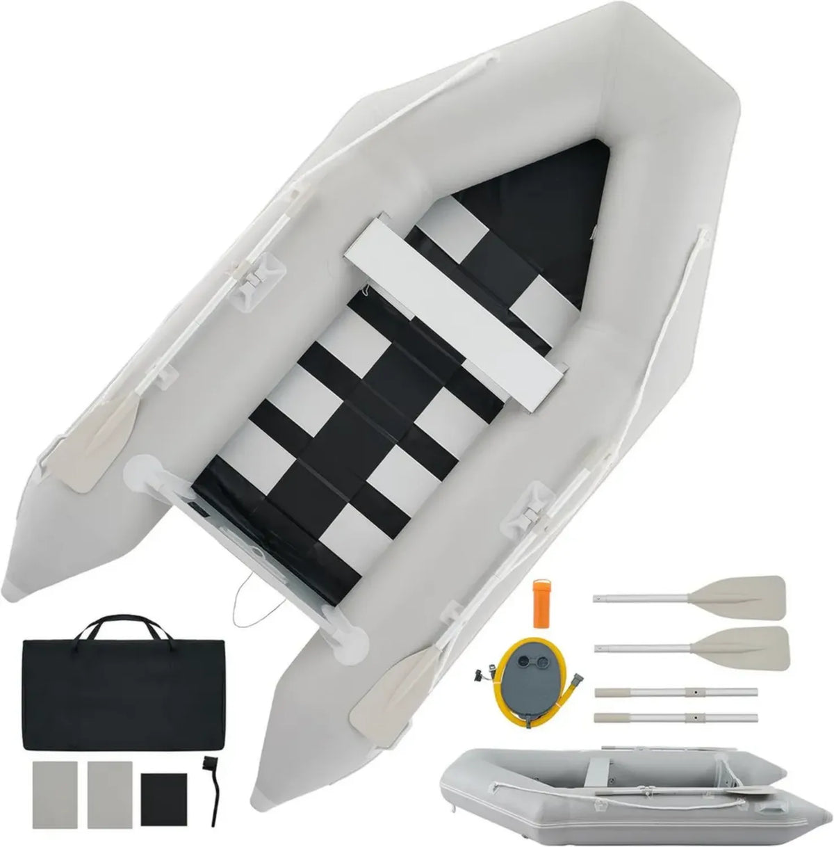 DARTMOOR Gommone Gonfiabile per Adulti, 2-4 Persone, Fondo in Alluminio, per Pesca e Navigazione, Compatibile con Motore Fuoribordo, Capacità fino a 450 kg