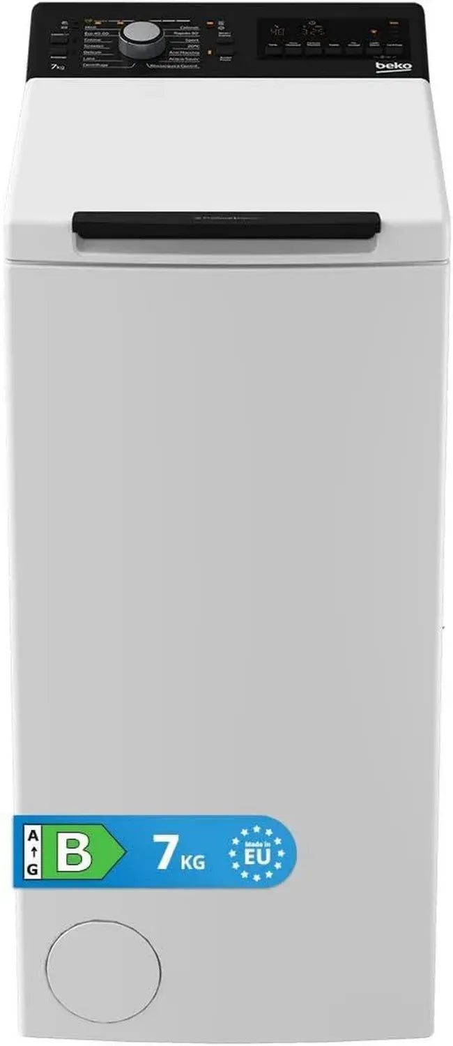 Beko Lavatrice Carica dall'Alto 7kg Classe B, 1200 Giri/min, Antipiega, Partenza Ritardata