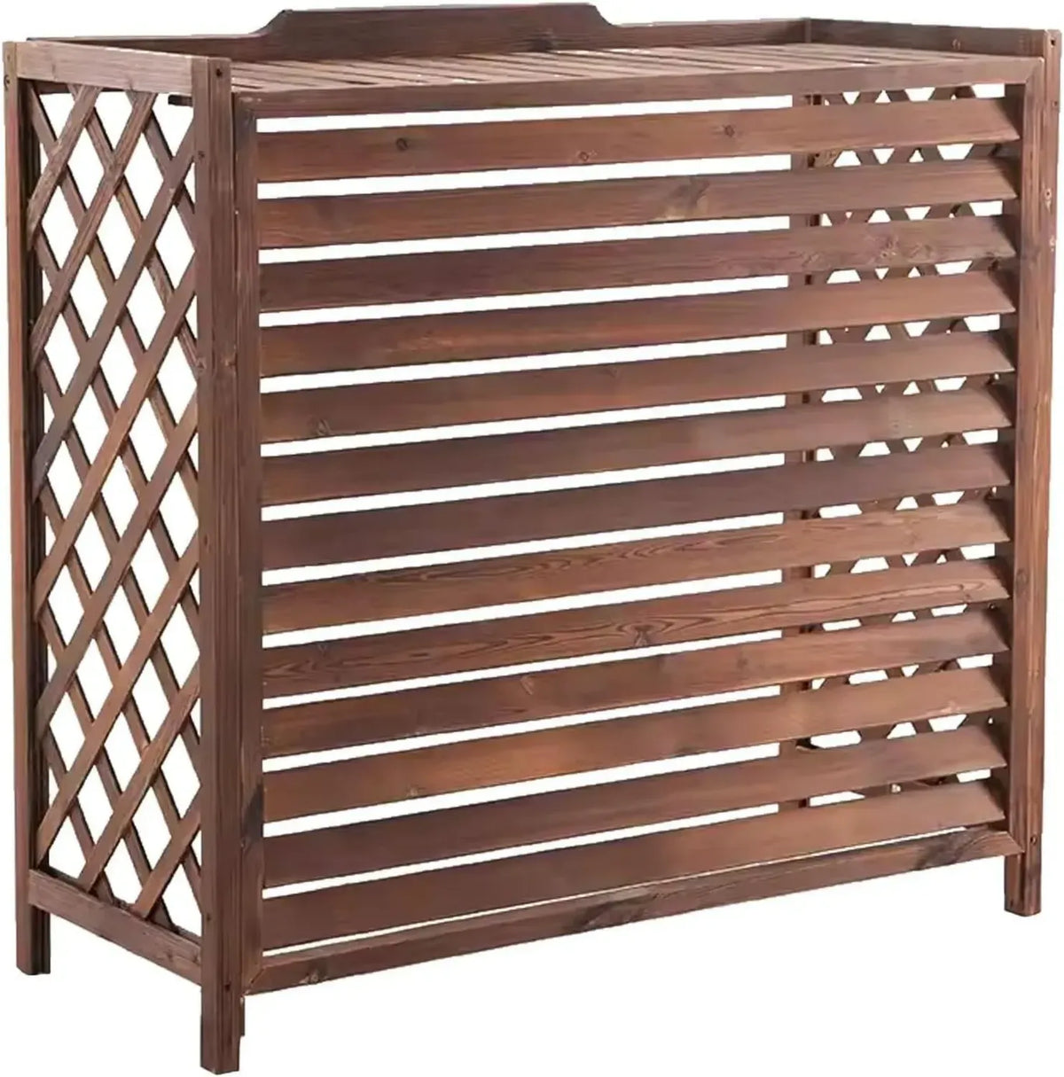 Rivestimento in Legno per Climatizzatore Esterno, Copertura Decorativa Spessa per Condizionatore (Grande)