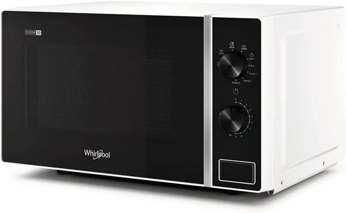 Microonde Whirlpool MWP 103 W con Grill, 20L, 700W, Bianco