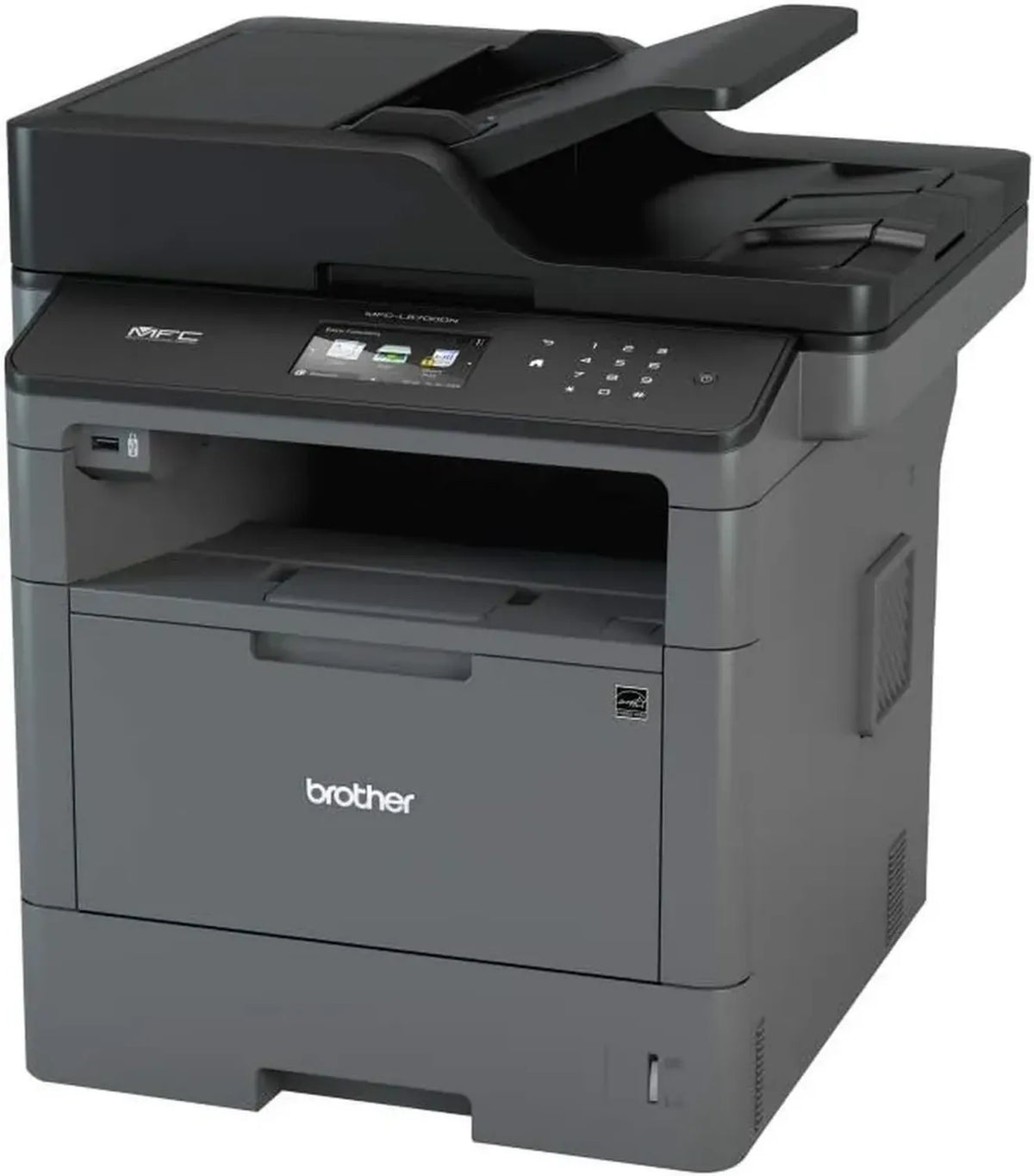 Brother MFC-L5700DN Stampante Laser Multifunzione con Fax, 40 ppm, Rete Ethernet, Fronte/Retro Automatico, Schermo Touchscreen a Colori 9,3 cm