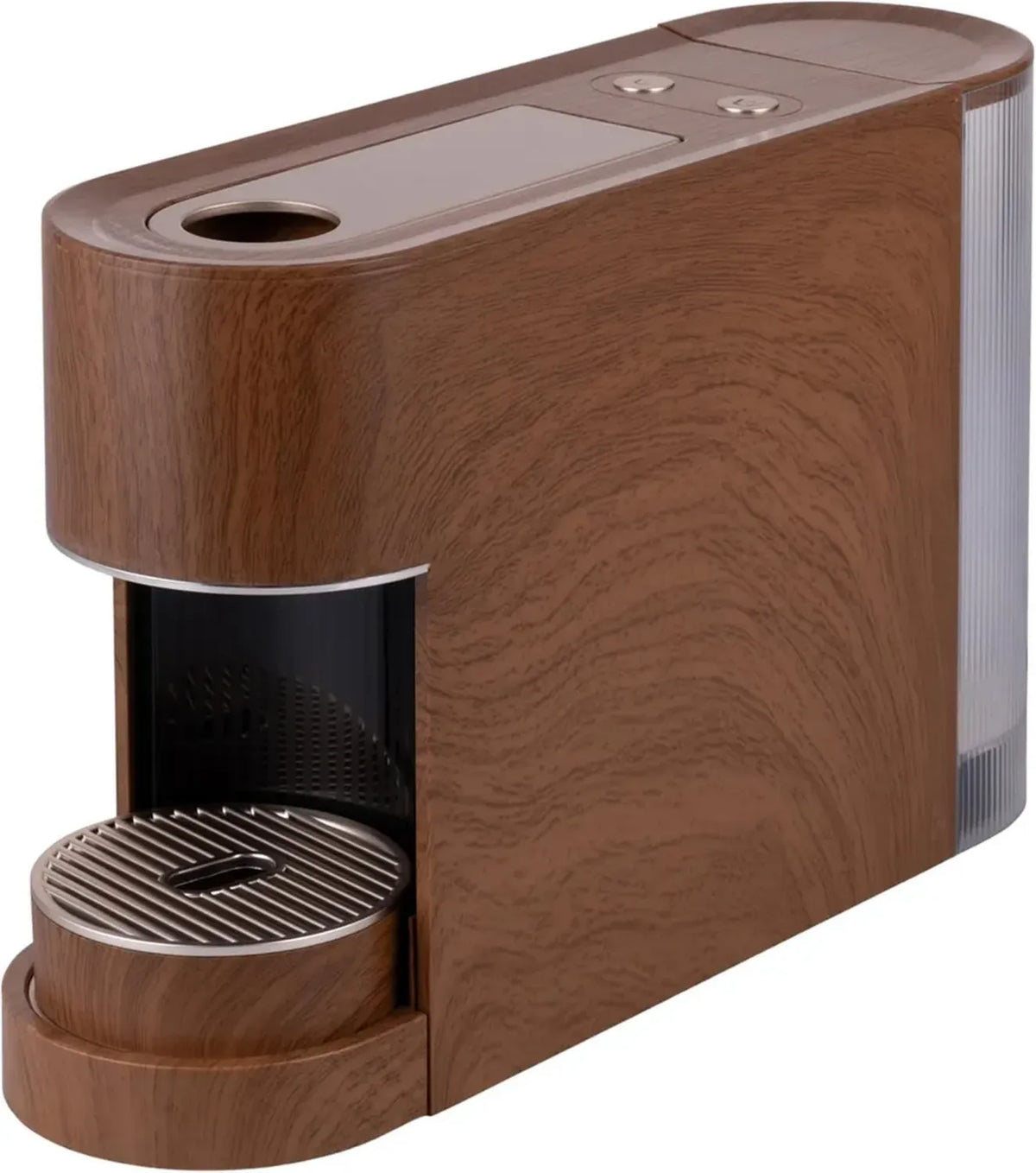 Macchina da Caffè Espresso a Capsule 1400W con Finitura in Legno