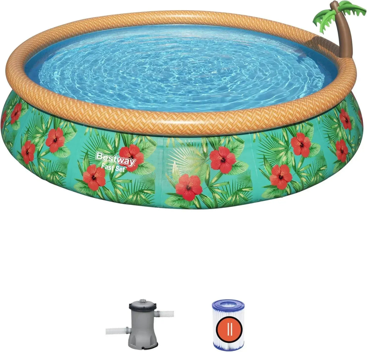 Piscina Gonfiabile Rotonda Fast Set 457x84 cm di Bestway