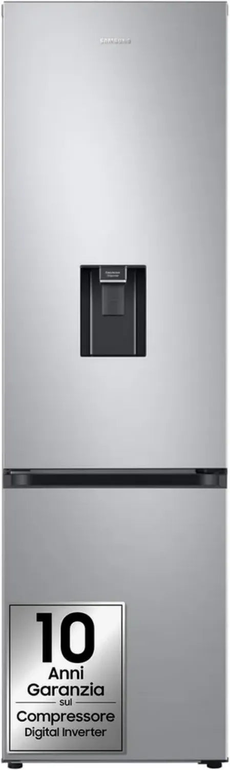 Frigorifero Combinato Samsung RB38C634DSA con Dispenser Acqua e WiFi, 386L, No Frost, Acciaio Inox