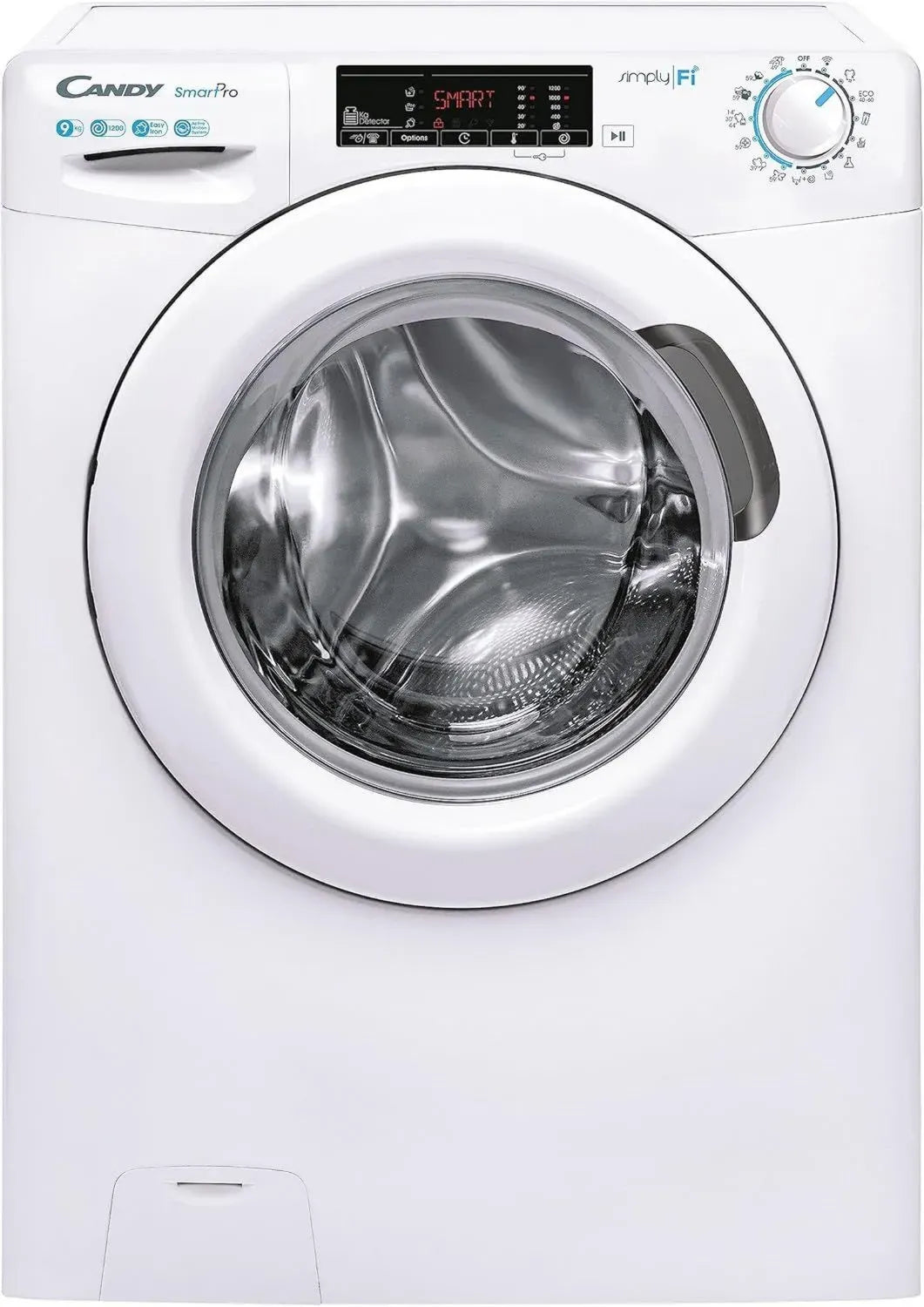 Lavatrice Candy Smart Pro 9 Kg, Frontale, B, 1200 Giri, Wi-Fi, Partenza Ritardata, Bianca