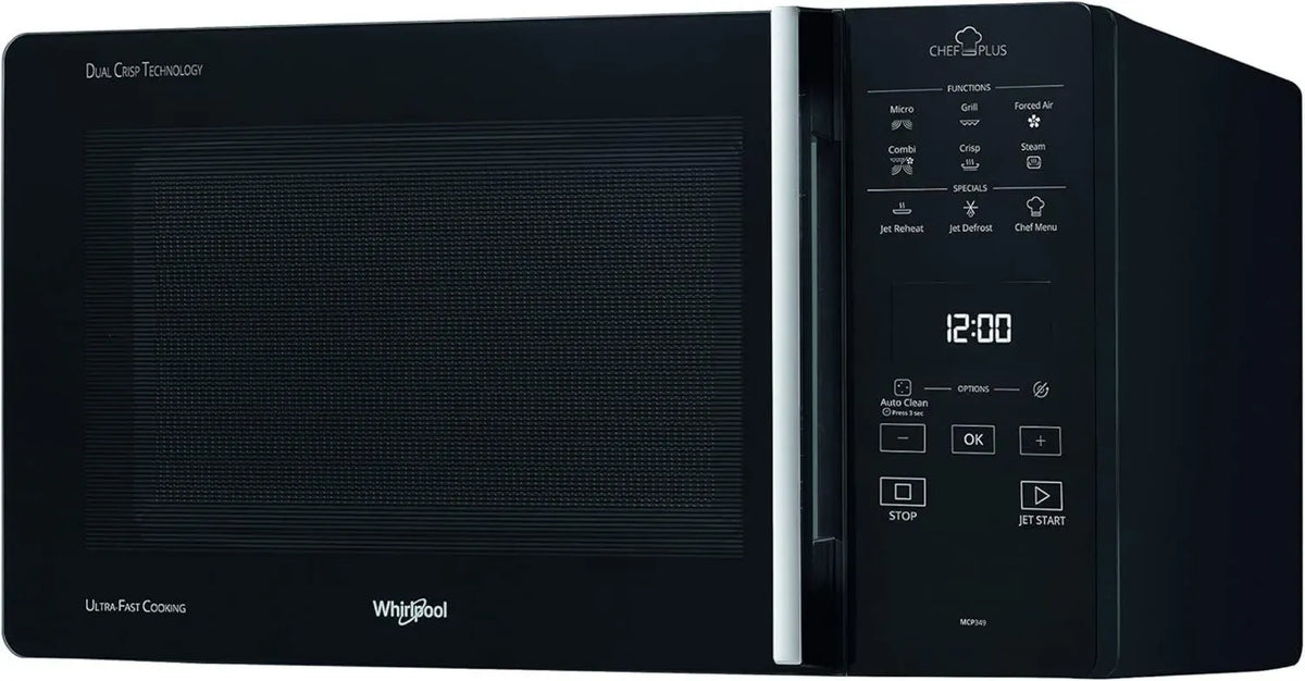Microonde combinato Whirlpool Chef Plus 25L, Nero, con accessori
