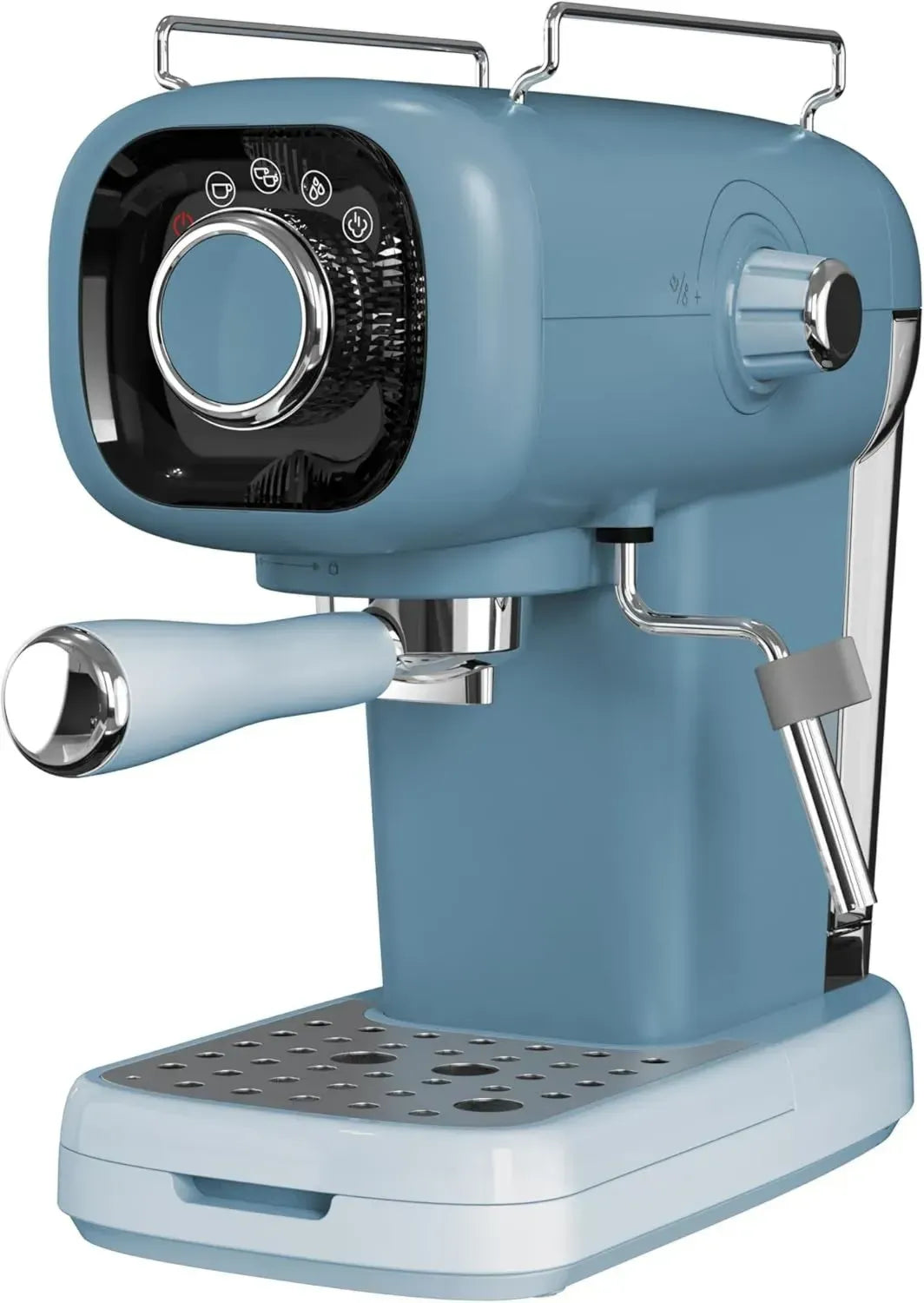 Tognana Iridea - Macchina da Caffè Espresso in Plastica e Acciaio Inox, Colore Azzurro