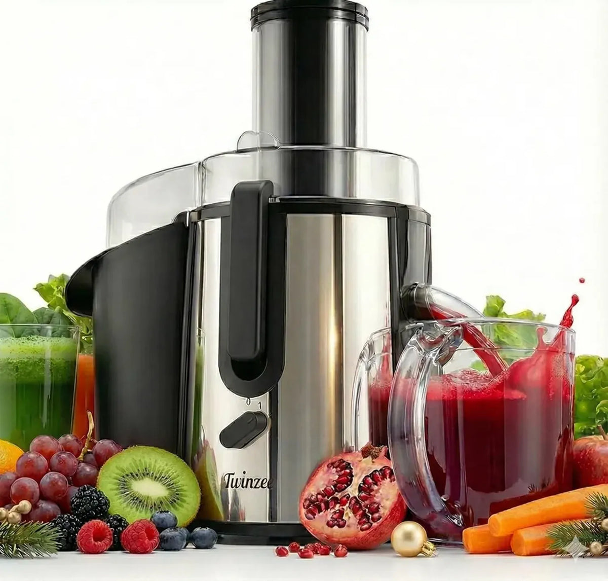 Estrattore di Succo 850W per Frutta e Verdura con Apertura Larga e 2 Velocità