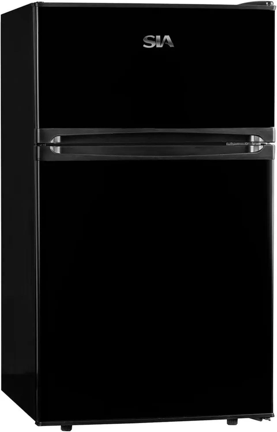 Frigorifero Congelatore 88L Nero a Due Porte, Classe Energetica A+, Installazione Libera