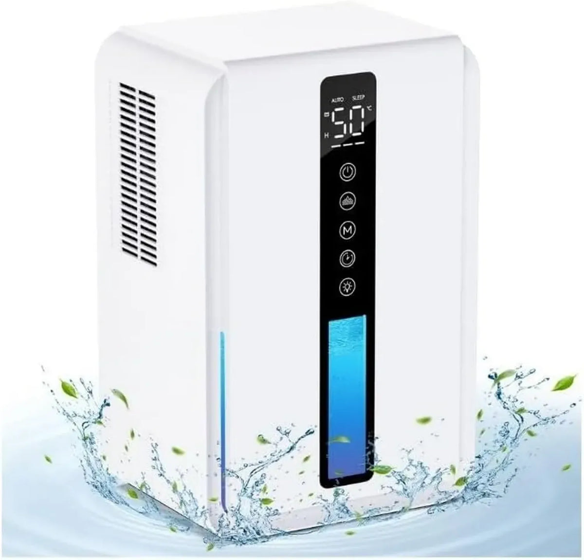 Deumidificatore Portatile con Serbatoio 2500 ml per Casa