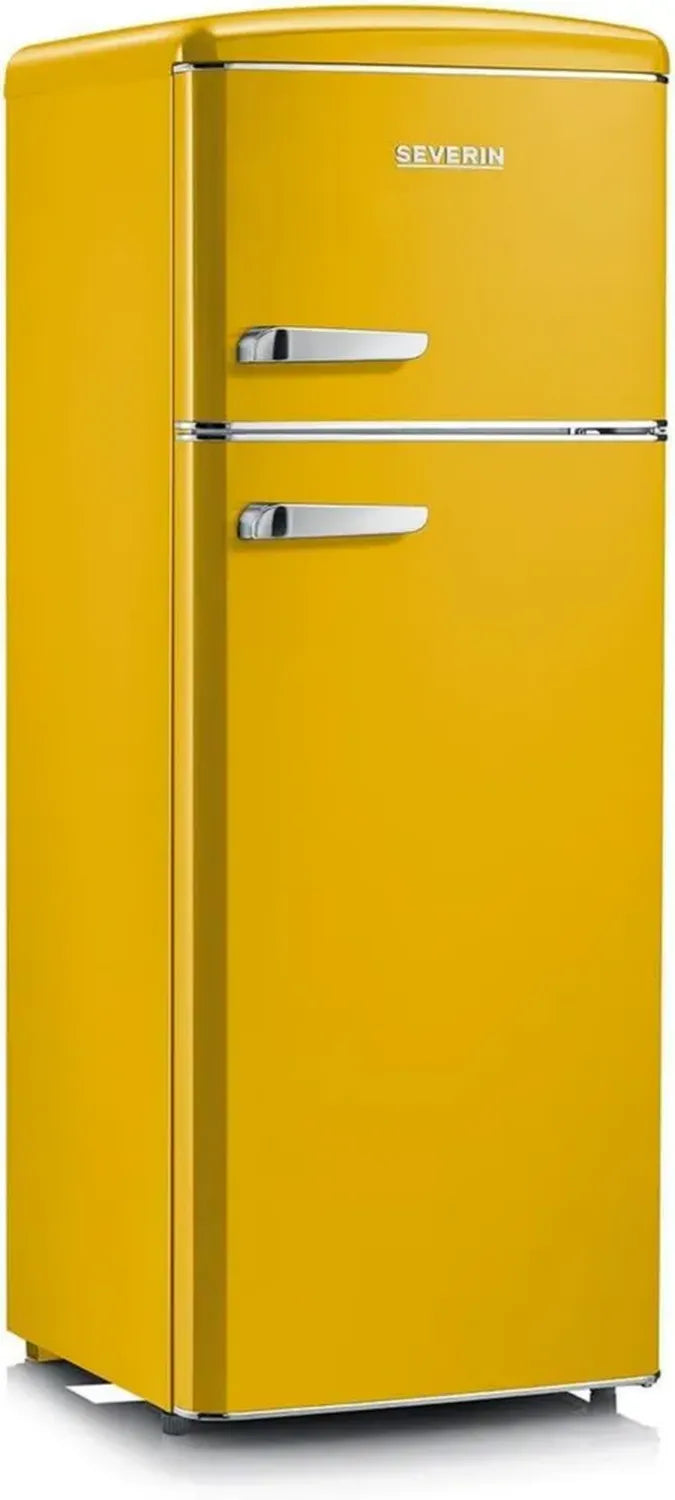 Severin RKG 8936 Frigorifero Vintage Giallo con Congelatore 206L Classe E