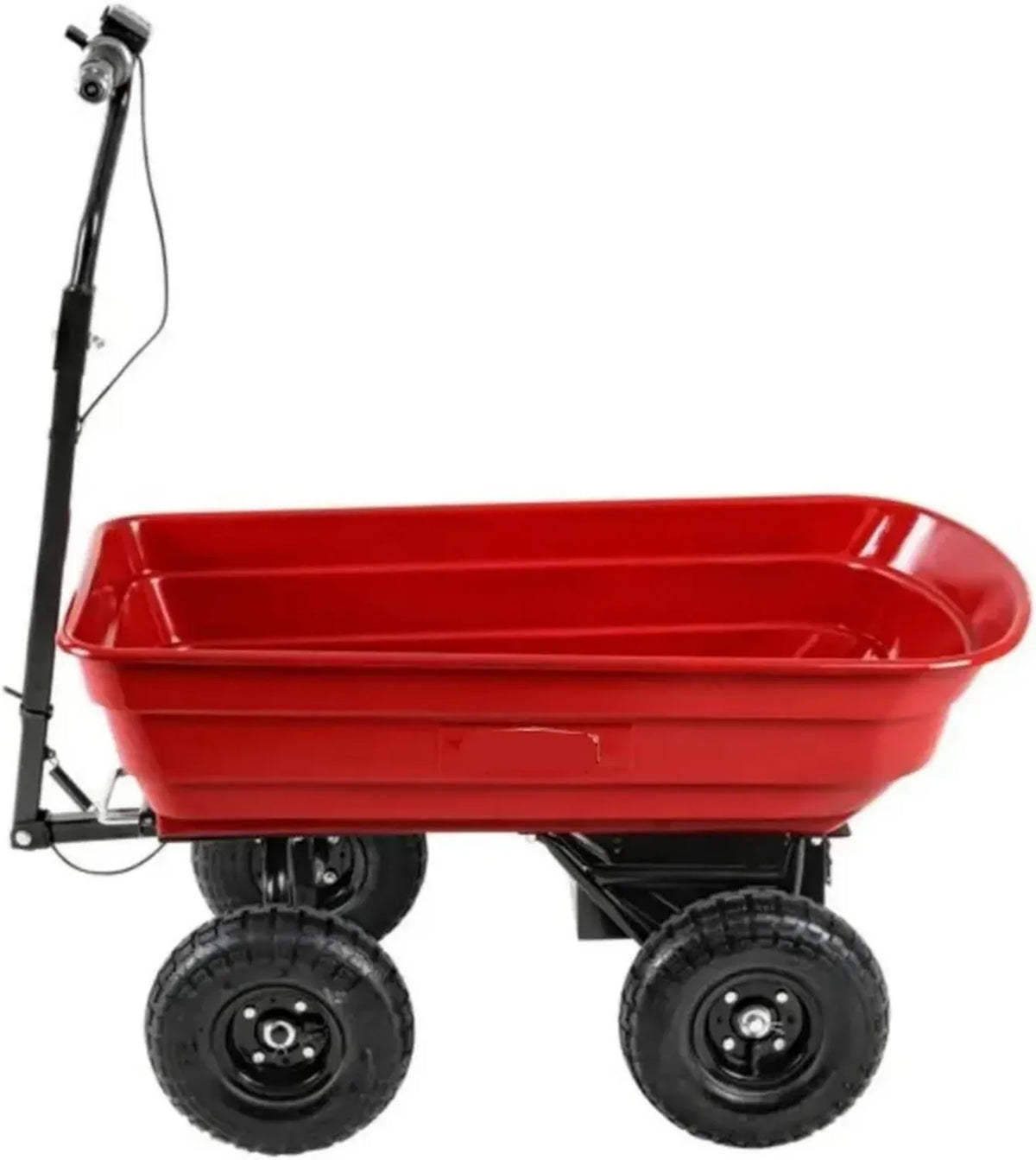 Carrello Elettrico Multiuso con Struttura in Acciaio e Vasca in Polietilene, Montaggio Semplice