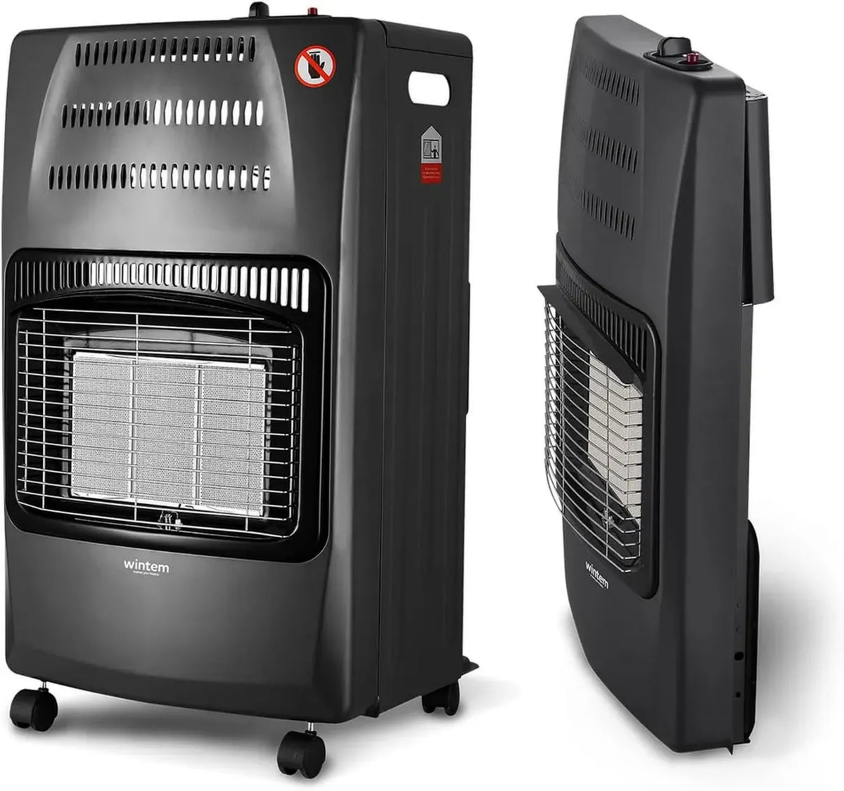Stufa a Gas GPL 4,2kW con 3 Livelli e Accensione Piezoelettrica Sicura - Trasportabile con Ruote