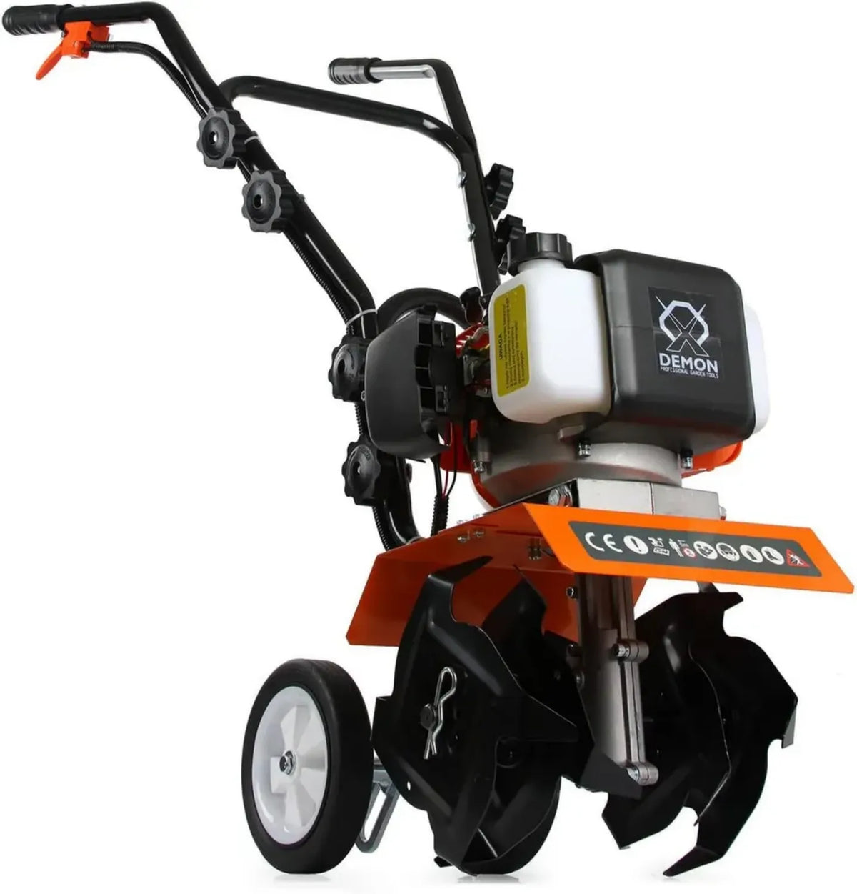 Motozappa 52cc 1,9CV a Benzina, Motore 2 Tempi, Larghezza Lavoro 30cm