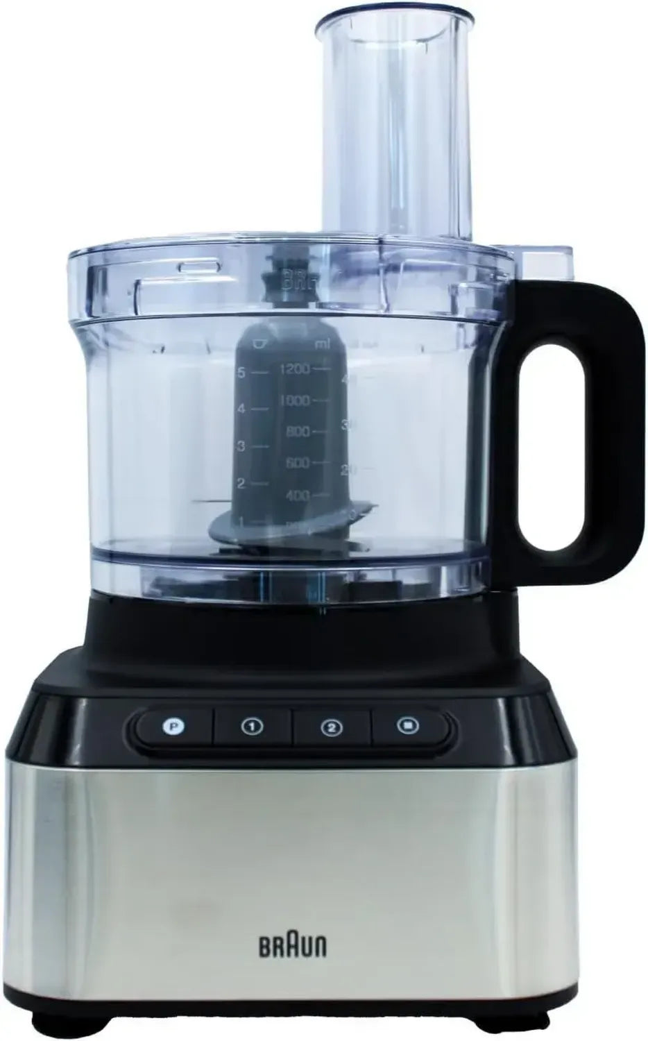 Braun Robot da Cucina 800W, 2,1L, Nero e Acciaio Inox