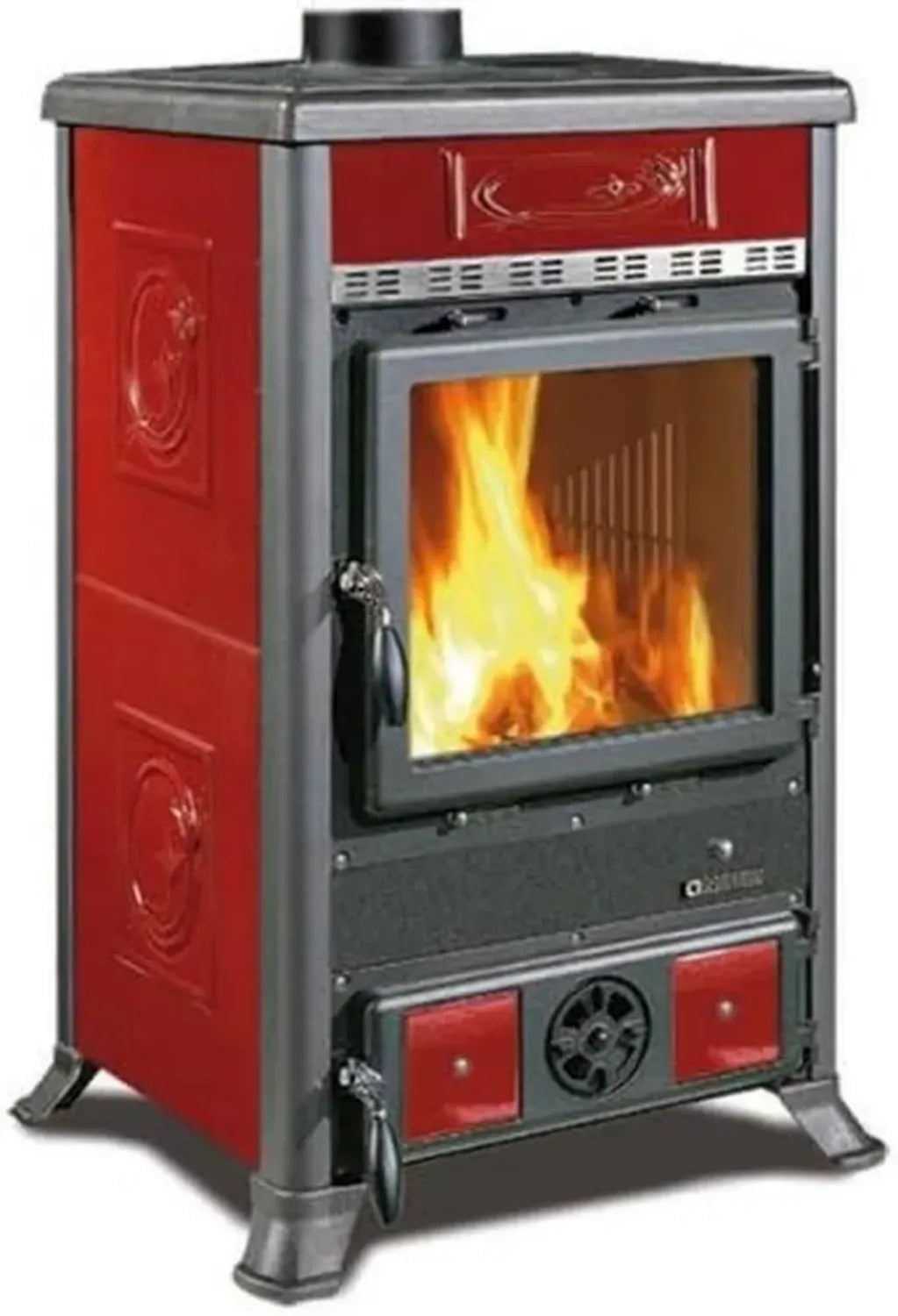 Stufa a Legna Nordica Rossella R1 Liberty 8 kW Bordeaux