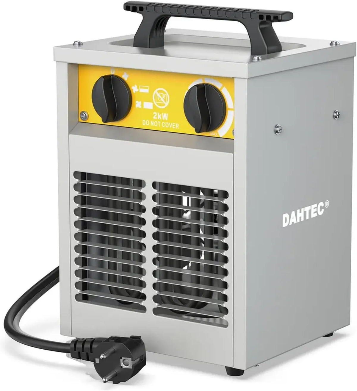 Riscaldatore Elettrico 2000W a Basso Consumo con Termostato e Protezione Termica