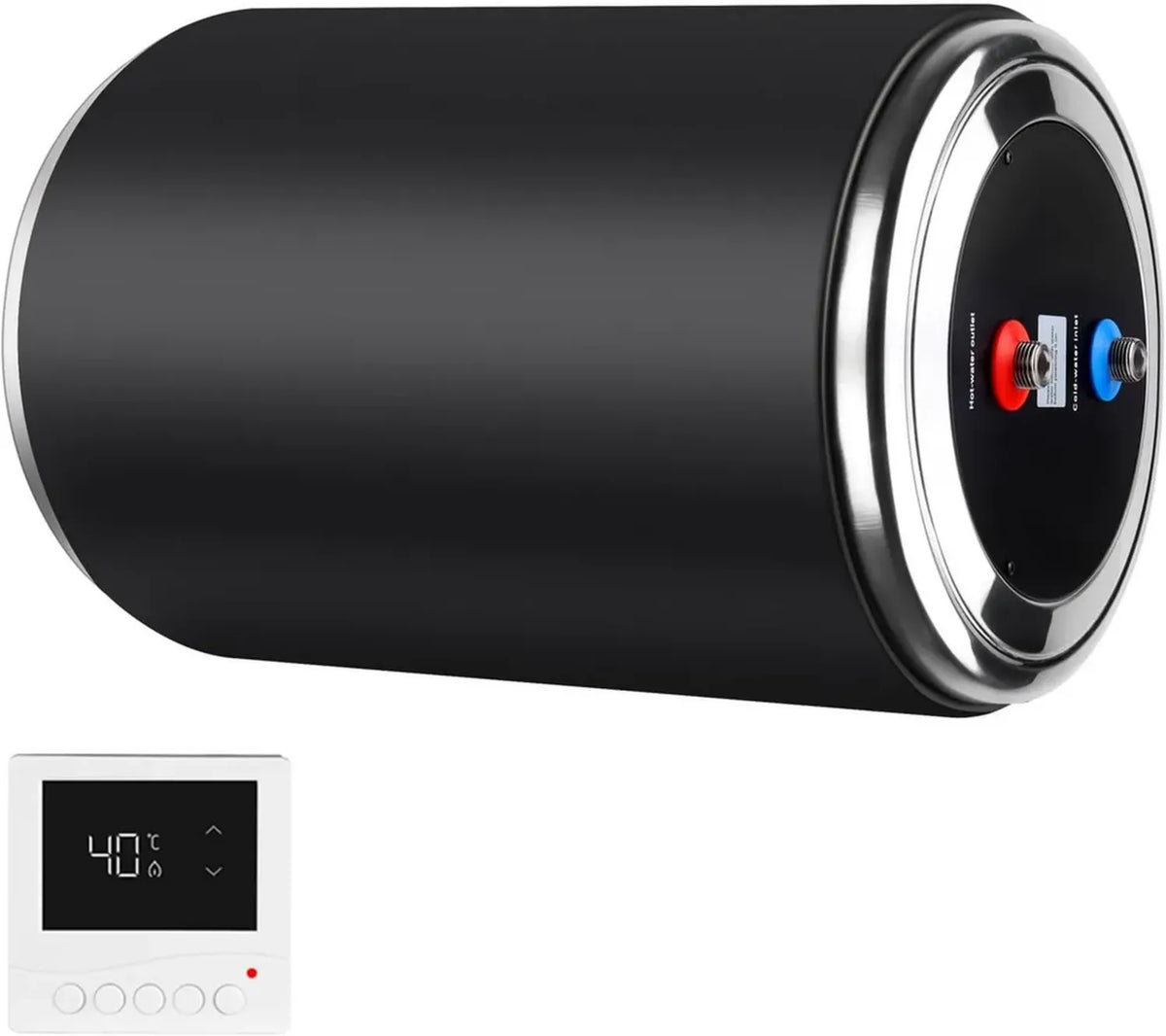 Scaldabagno istantaneo 15L, doppia potenza 12V/230V, per camper e campeggio con presa UK