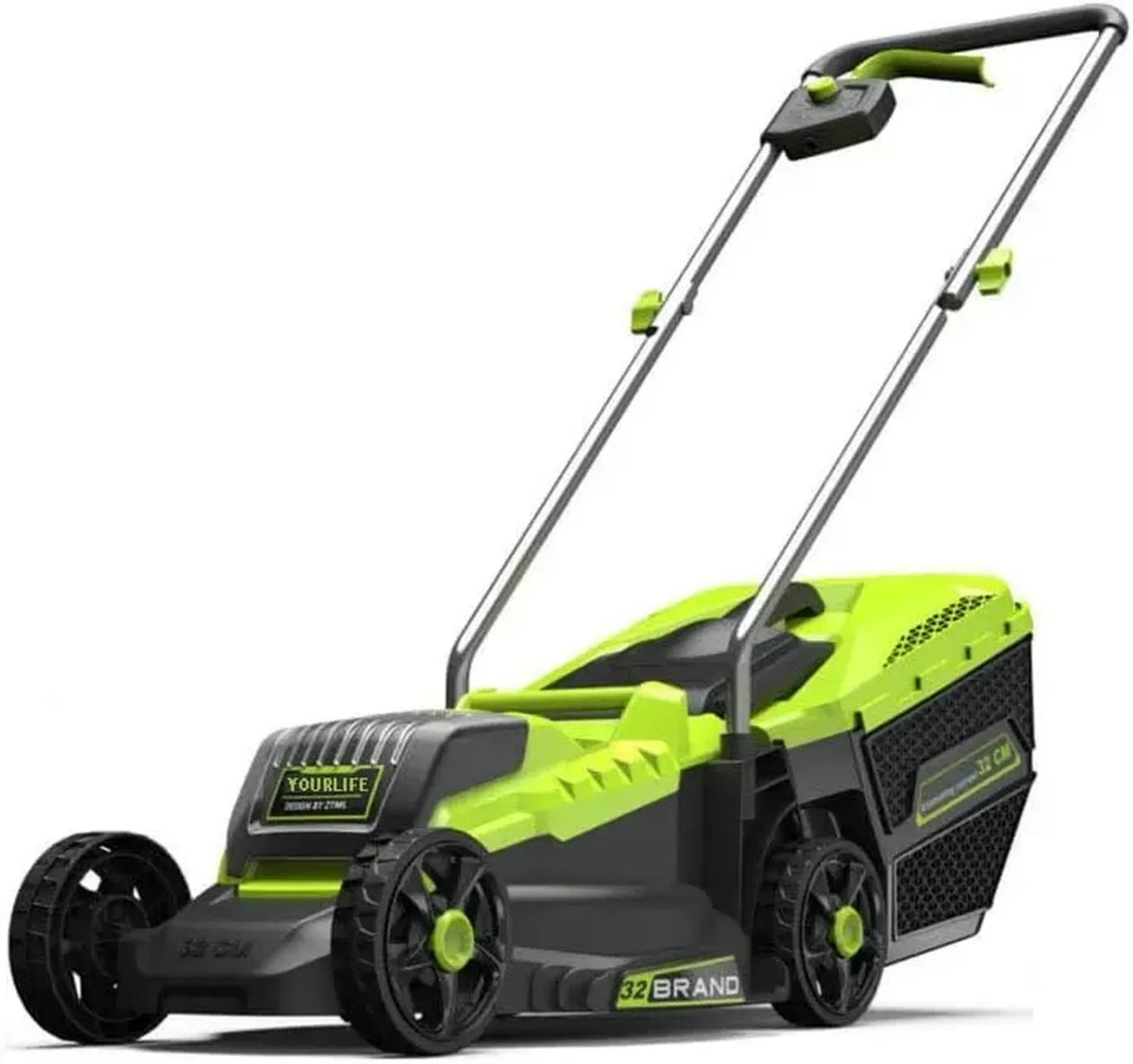 Tagliaerba a Batteria 40 V con Sacco di Raccolta | Batteria al Litio 21 V Autonomia 40 Minuti | Ampiezza di Taglio Regolabile