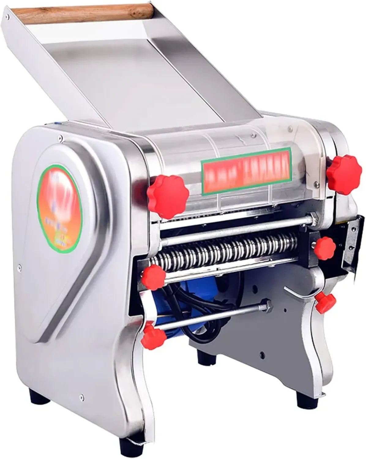 Macchina per Pasta Elettrica Professionale con Coperchio e Lama Retrattile, Larghezza Impasto 24 cm