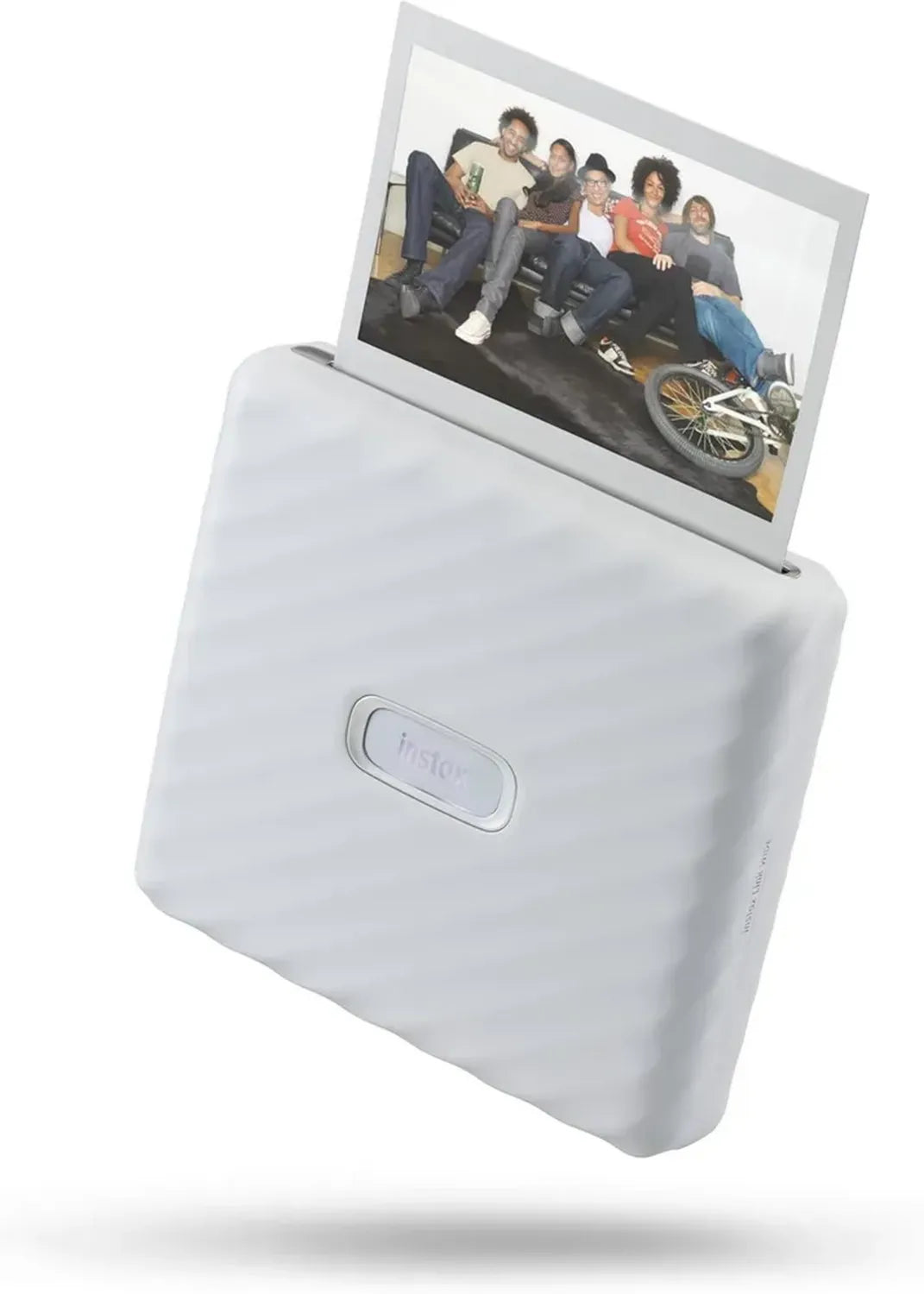 Fujifilm Instax Link WIDE Bianco Cenere - Stampante Portatile per Smartphone, Stampe Istantanee Formato WIDE, App Personalizzazione Foto, Dimensioni 99x62 mm