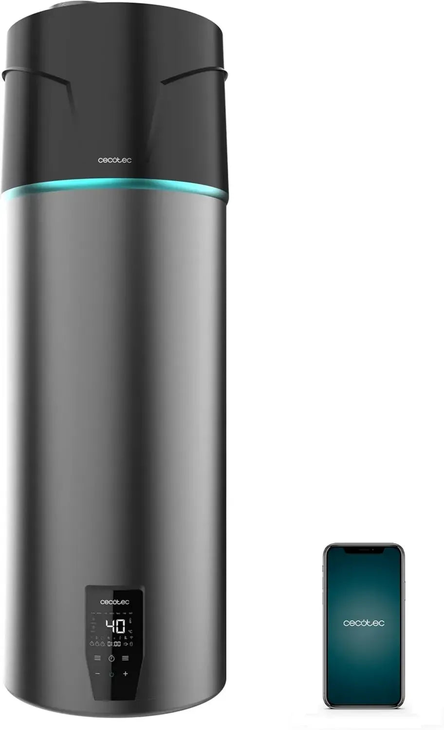 Scaldabagno Elettrico Cecotec 120L Verticale con Controllo App e Schermo Tattile