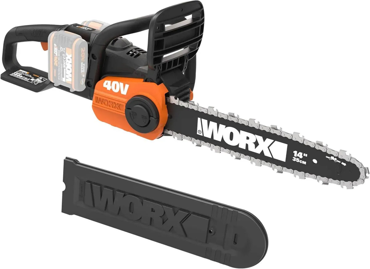 Motosega a Batteria 40V Worx WG384E.9 con Motore Brushless e Lama 35cm