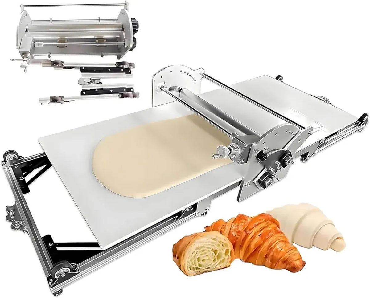 Sfogliatrice Automatica Pieghevole per Pasta, Spessore Regolabile 2-30 mm, Ideale per Pasticceri