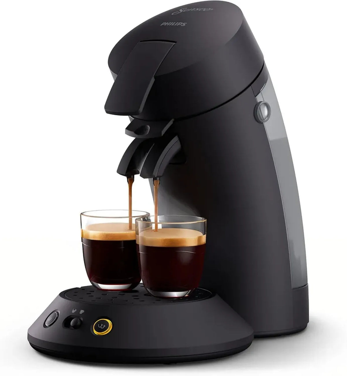 Macchina da caffè a cialde Philips Senseo Original Plus, tecnologia Coffee Boost, plastica riciclata, Nero