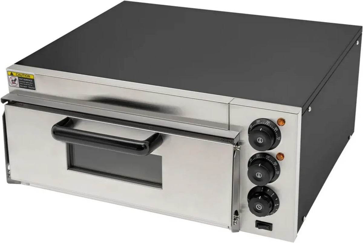 Forno Elettrico Pizza 20L, 2000W Acciaio Inox, 50-350°C, Ideale per Casa e Ristoranti