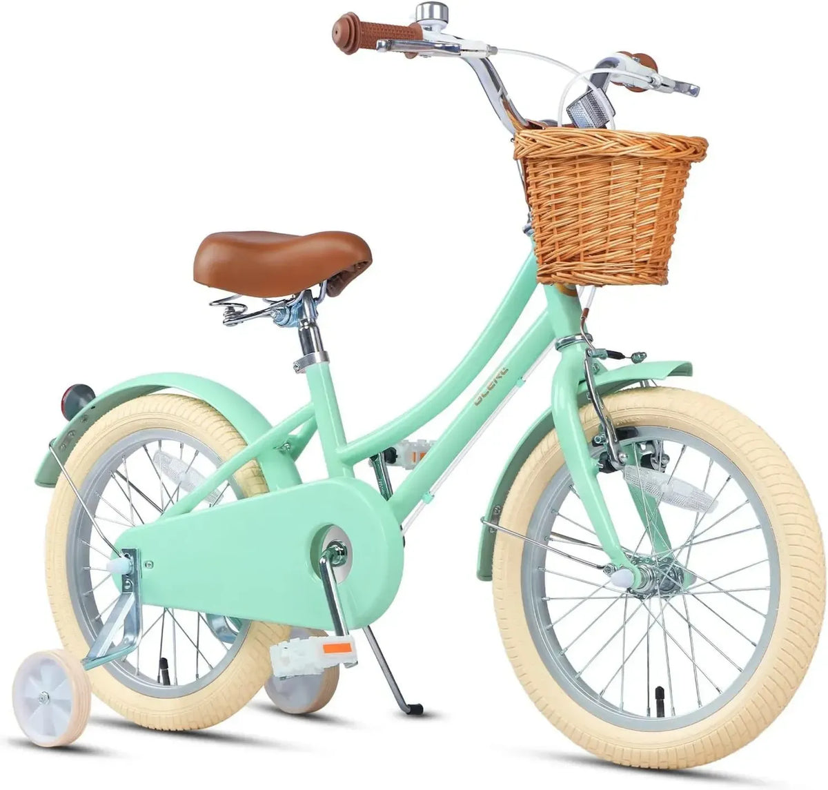 Bicicletta per Bambina con Cestino e Stabilizzatori, 2-12 Anni, Varie Misure e Colori