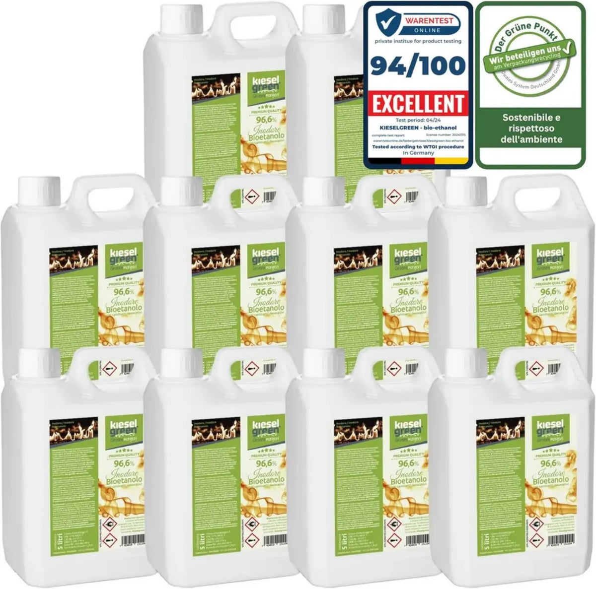 Bioetanolo Profumato 50L per Caminetti Interni a Etanolo – Varie Fragranze Aromatiche
