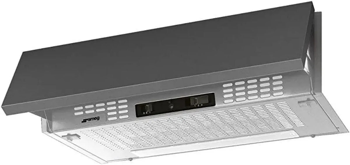 Cappa Aspirante Integrata Smeg Argento, 225 m³/h, Classe D, Silenziosa