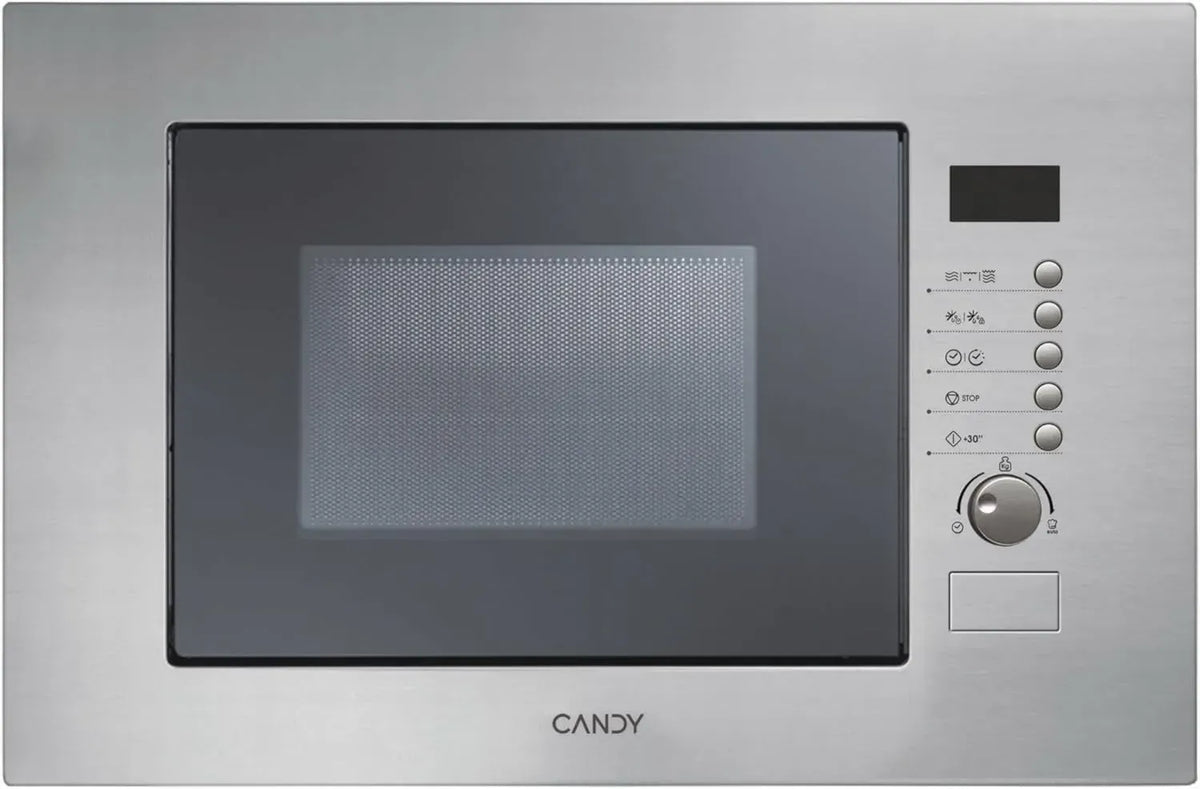 Candy Forno a Microonde Incasso 20L, 800W, Inox, con 13 Programmi e Sicurezza Bambini