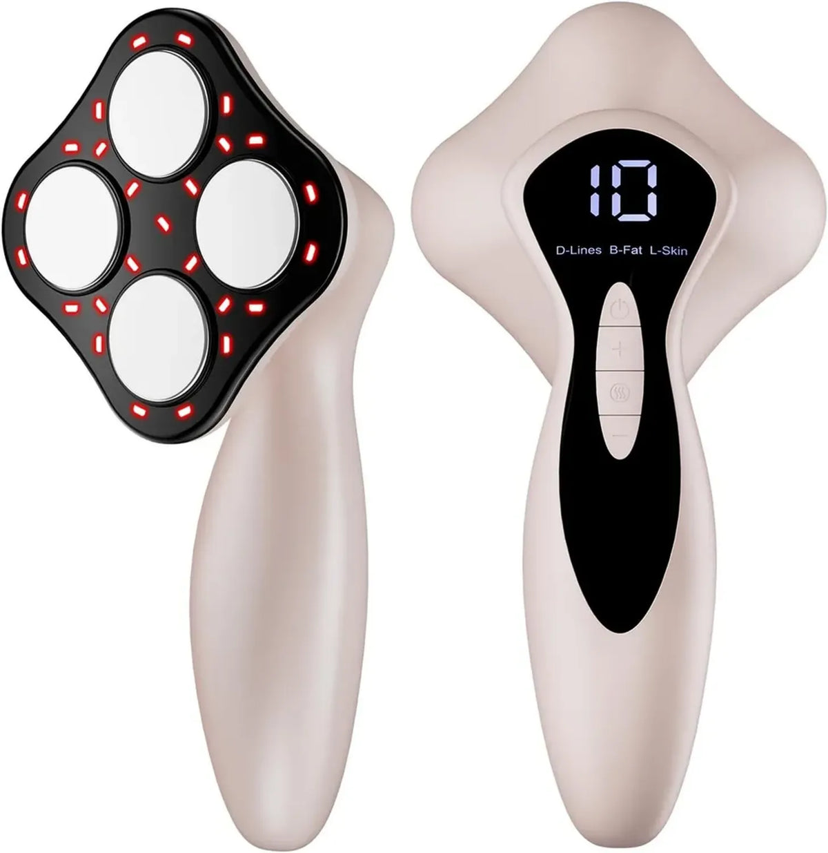 Dispositivo Massaggiante Elettrico Anticellulite 3 in 1 Unisex per Corpo Completo (Oro Rosa)