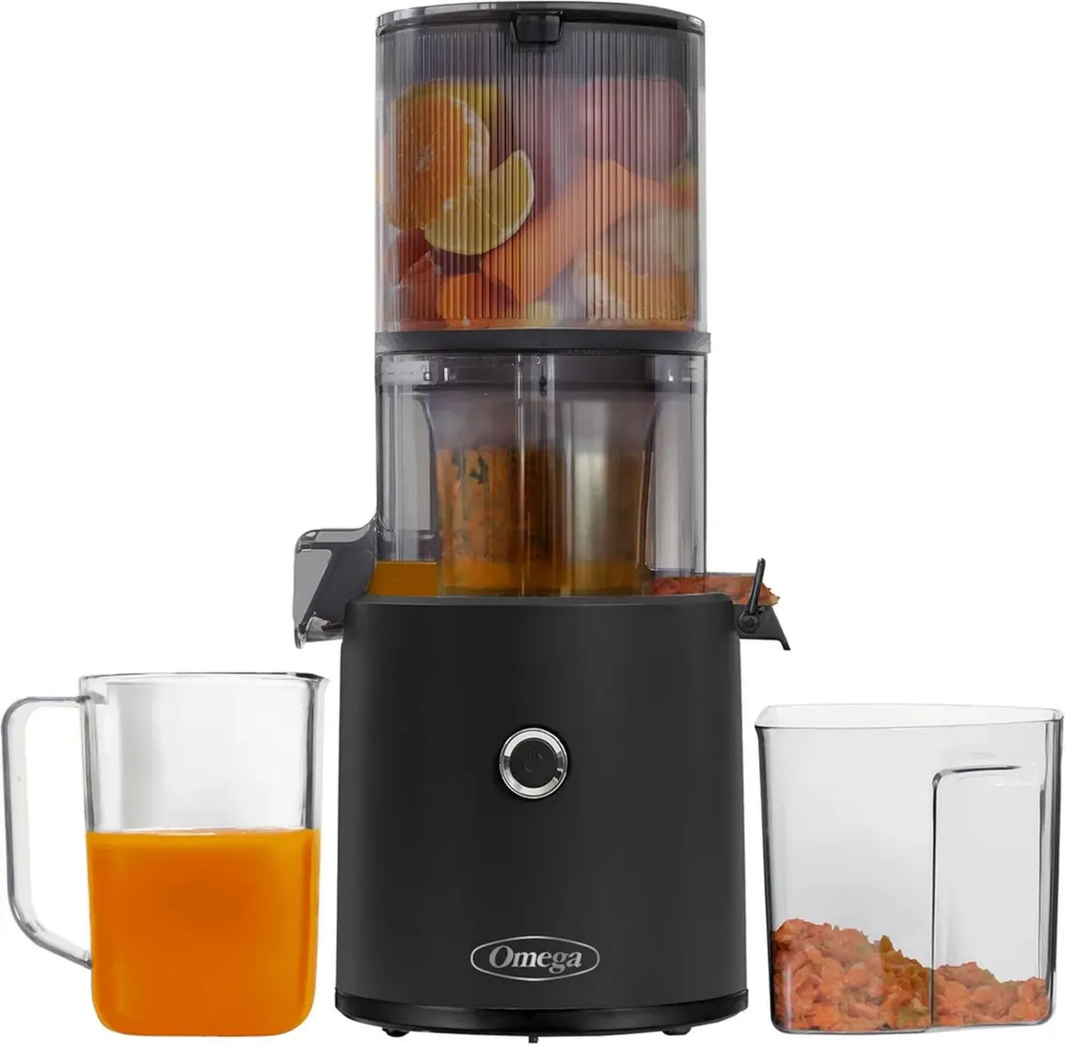 Estrattore Slow Juicer Omega JC2022BK11 con Tramoggia XL e Capacità 1,94L, Nero