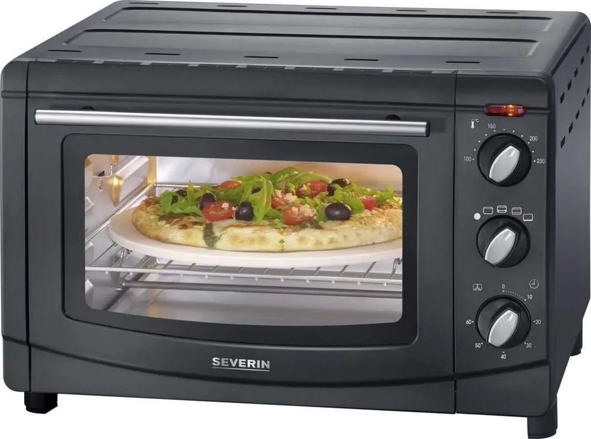 Forno Elettrico SEVERIN 20L 1500W con Timer 60 Minuti e Spiedo