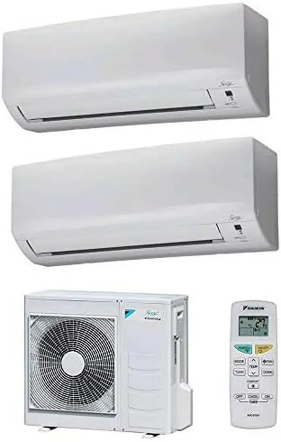 Condizionatore Dual Split 9000 + 12000 BTU Classe A++/A++ con Gas R32, Serie Siesta Classic
