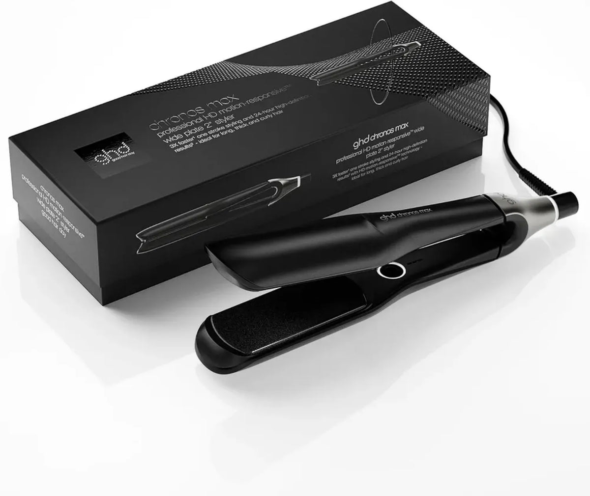 ghd Chronos Max, Piastra Capelli Larga per Ricci e Volume, Tecnologia Predittiva per Protezione dal Calore