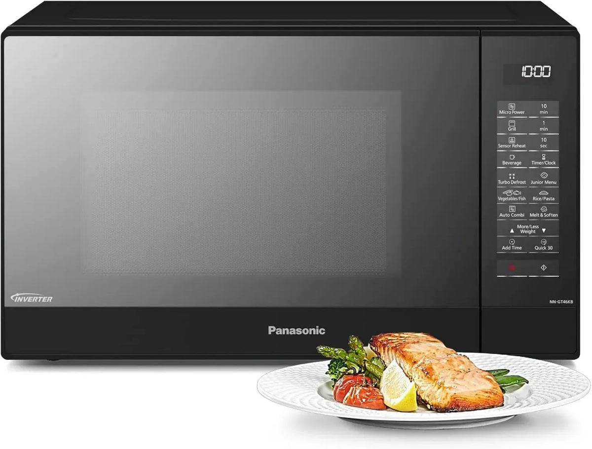 Forno a microonde Panasonic 31L con grill in acciaio inox, 24 programmi