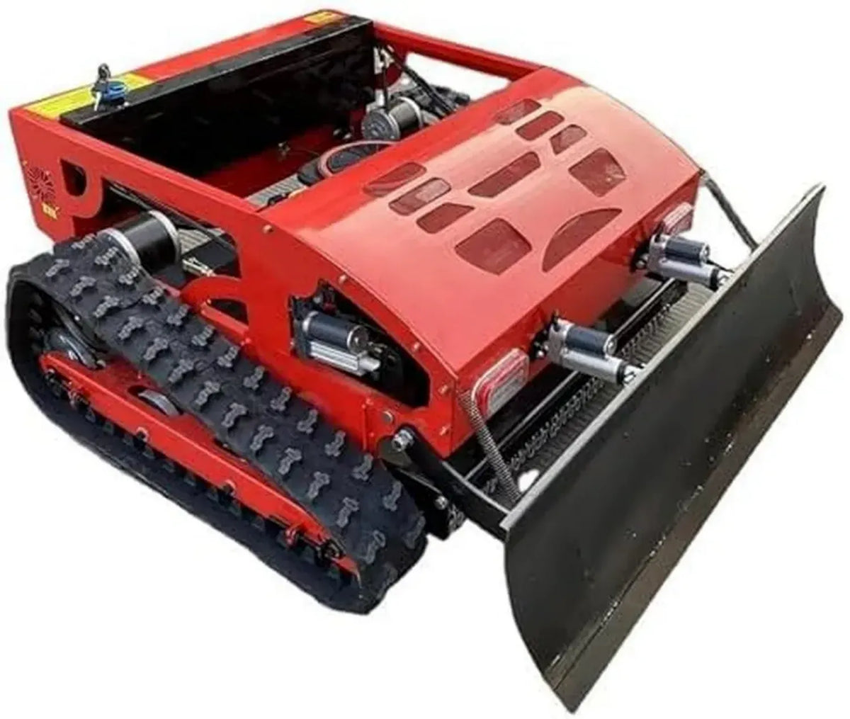 Robot tagliaerba elettrico e ibrido a gas con pala neve, controllo remoto, per giardini fino a 1500 m², pendenze fino a 30°
