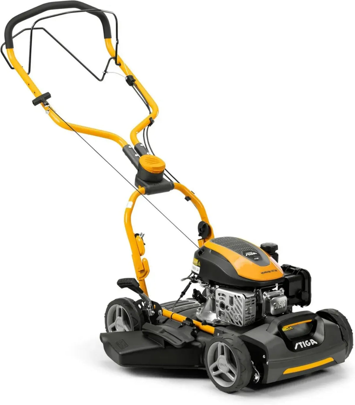 STIGA Multiclip 747 SD Rasaerba a Scoppio 139 cc, Larghezza 45 cm, Funzione Mulching, Regolazione 5 Altezze, Fino a 1500 m²