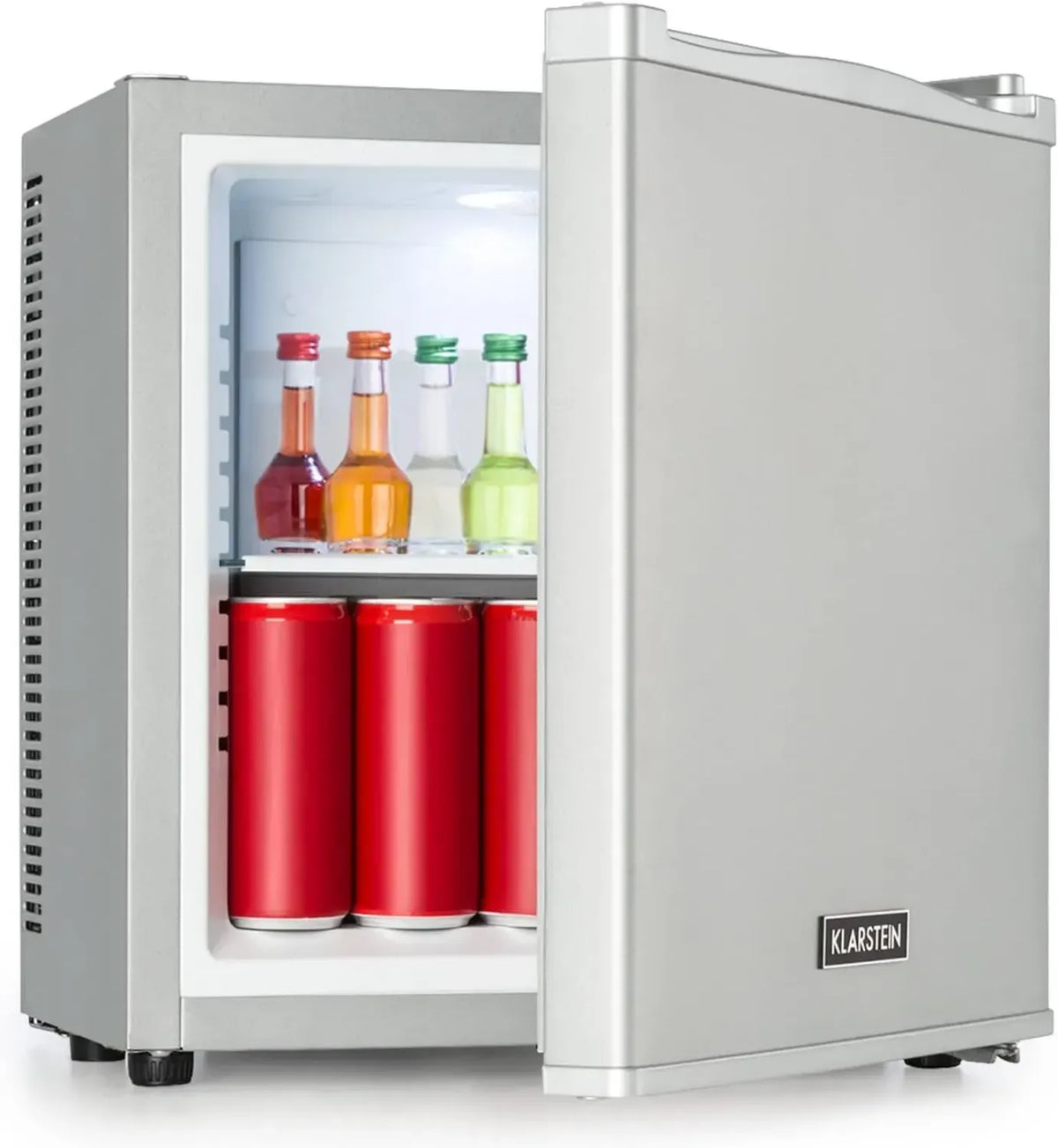 Frigorifero Portatile Klarstein 13L, Mini Frigo da Ufficio e Campeggio, Defrost Manuale, Ripiani Rimovibili, Ideale per Cura della Pelle, Temperatura 5-15°C