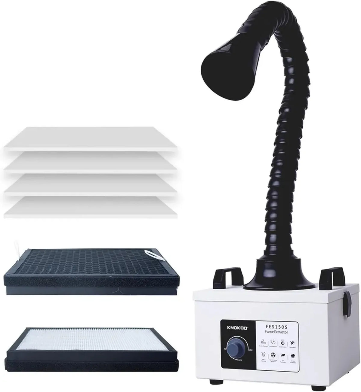 Aspiratore di Fumi per Saldatura 100W FES150S con Spina EU 220V