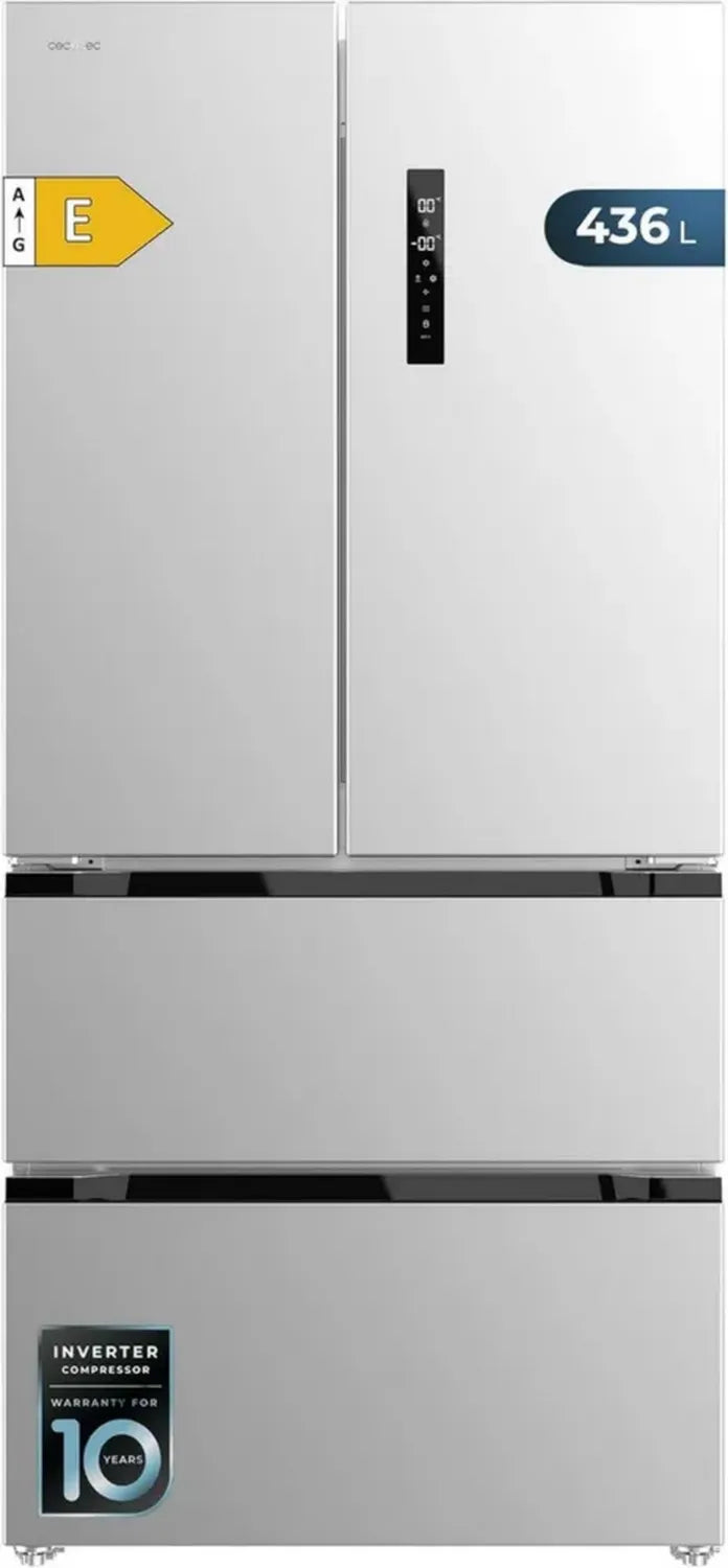 Frigorifero Porta Francese Inox 463L No Frost Classe E Cecotec